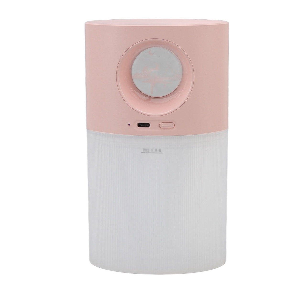 Mini Humidifier Quiet USB Rechargeable Fine Mist Portable Desktop Humidifier with Night Light for Home Office 350ml Pink