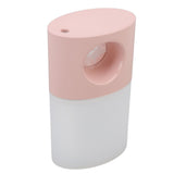 Mini Humidifier Quiet USB Rechargeable Fine Mist Portable Desktop Humidifier with Night Light for Home Office 350ml Pink