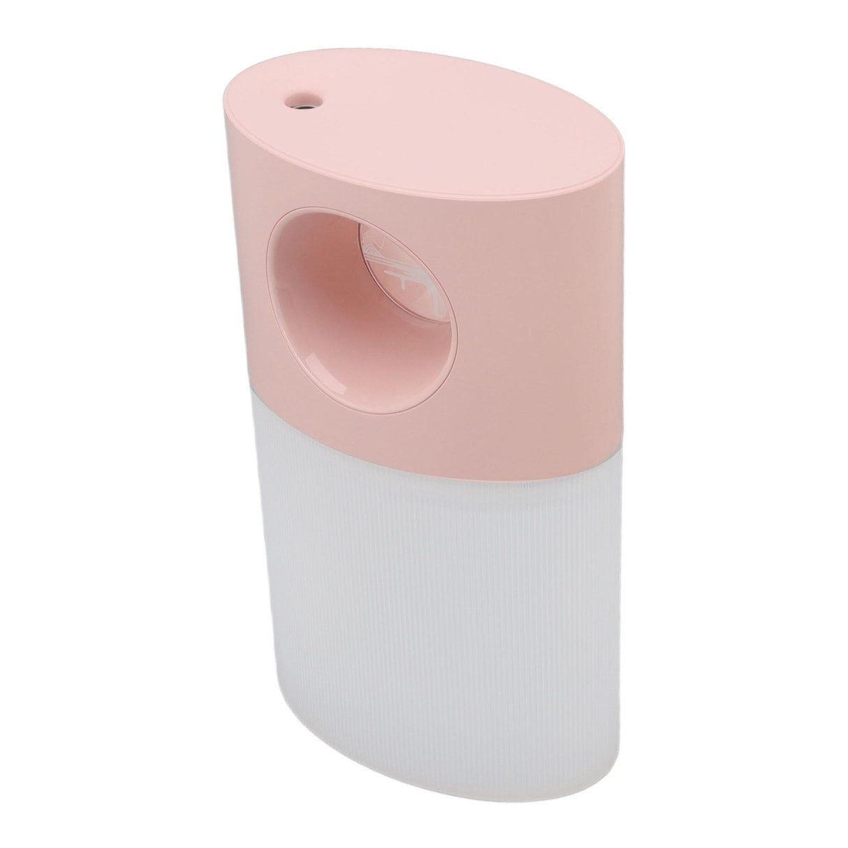 Mini Humidifier Quiet USB Rechargeable Fine Mist Portable Desktop Humidifier with Night Light for Home Office 350ml Pink