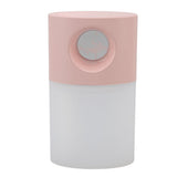 Mini Humidifier Quiet USB Rechargeable Fine Mist Portable Desktop Humidifier with Night Light for Home Office 350ml Pink