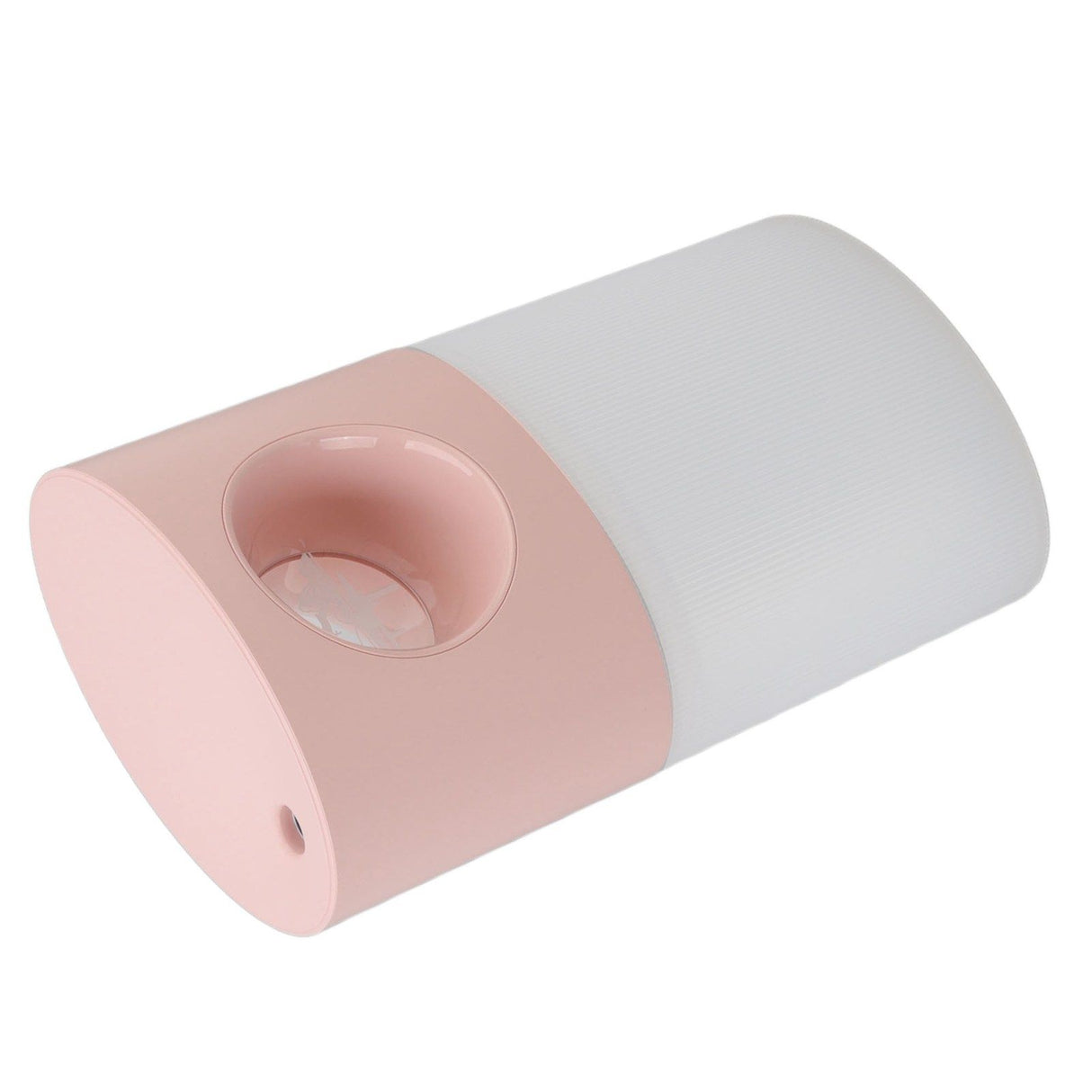 Mini Humidifier Quiet USB Rechargeable Fine Mist Portable Desktop Humidifier with Night Light for Home Office 350ml Pink