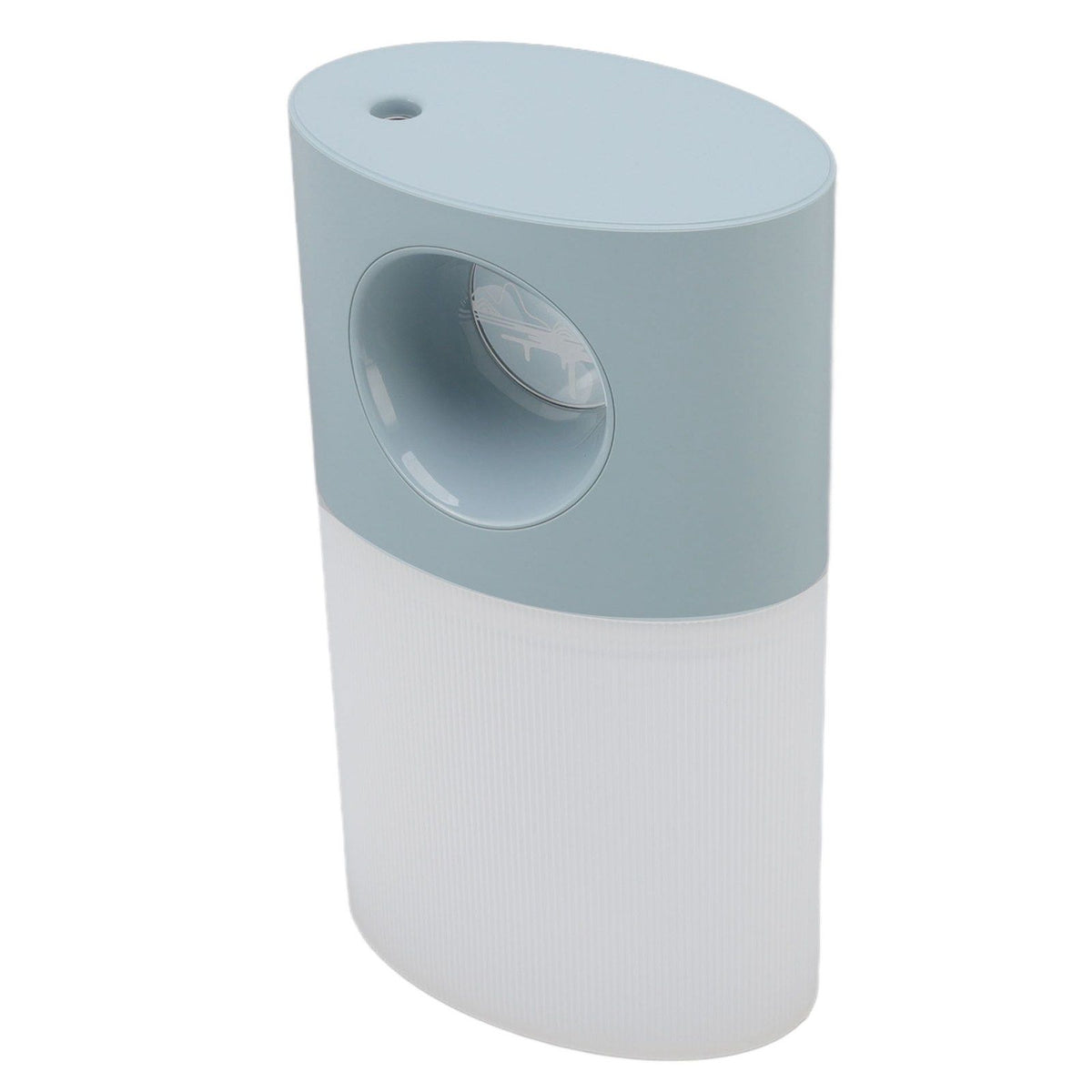 Mini Humidifier Quiet USB Rechargeable Fine Mist Portable Desktop Humidifier with Night Light for Home Office 350ml Blue