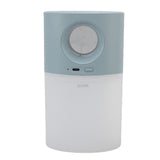 Mini Humidifier Quiet USB Rechargeable Fine Mist Portable Desktop Humidifier with Night Light for Home Office 350ml Blue - Low Angle