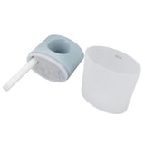 Mini Humidifier Quiet USB Rechargeable Fine Mist Portable Desktop Humidifier with Night Light for Home Office 350ml Blue