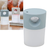 Mini Humidifier Quiet USB Rechargeable Fine Mist Portable Desktop Humidifier with Night Light for Home Office 350ml Blue - Extra Image