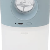 Mini Humidifier Quiet USB Rechargeable Fine Mist Portable Desktop Humidifier with Night Light for Home Office 350ml Blue
