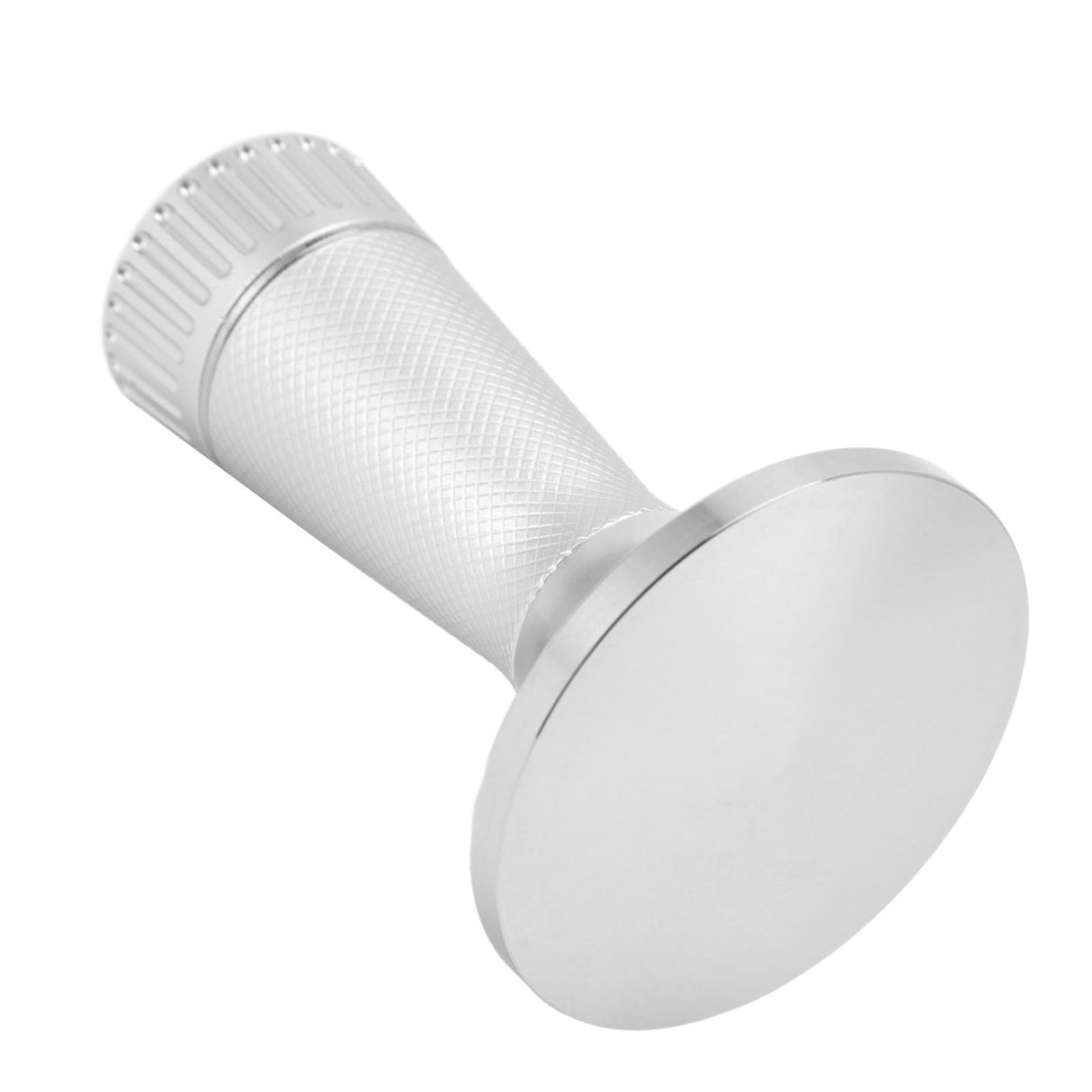 Coffee Tamper Stirrer Set Stainless Steel 2 in 1 58.3mm Coffee Tamper Distribution Needle for Kitchen Silver