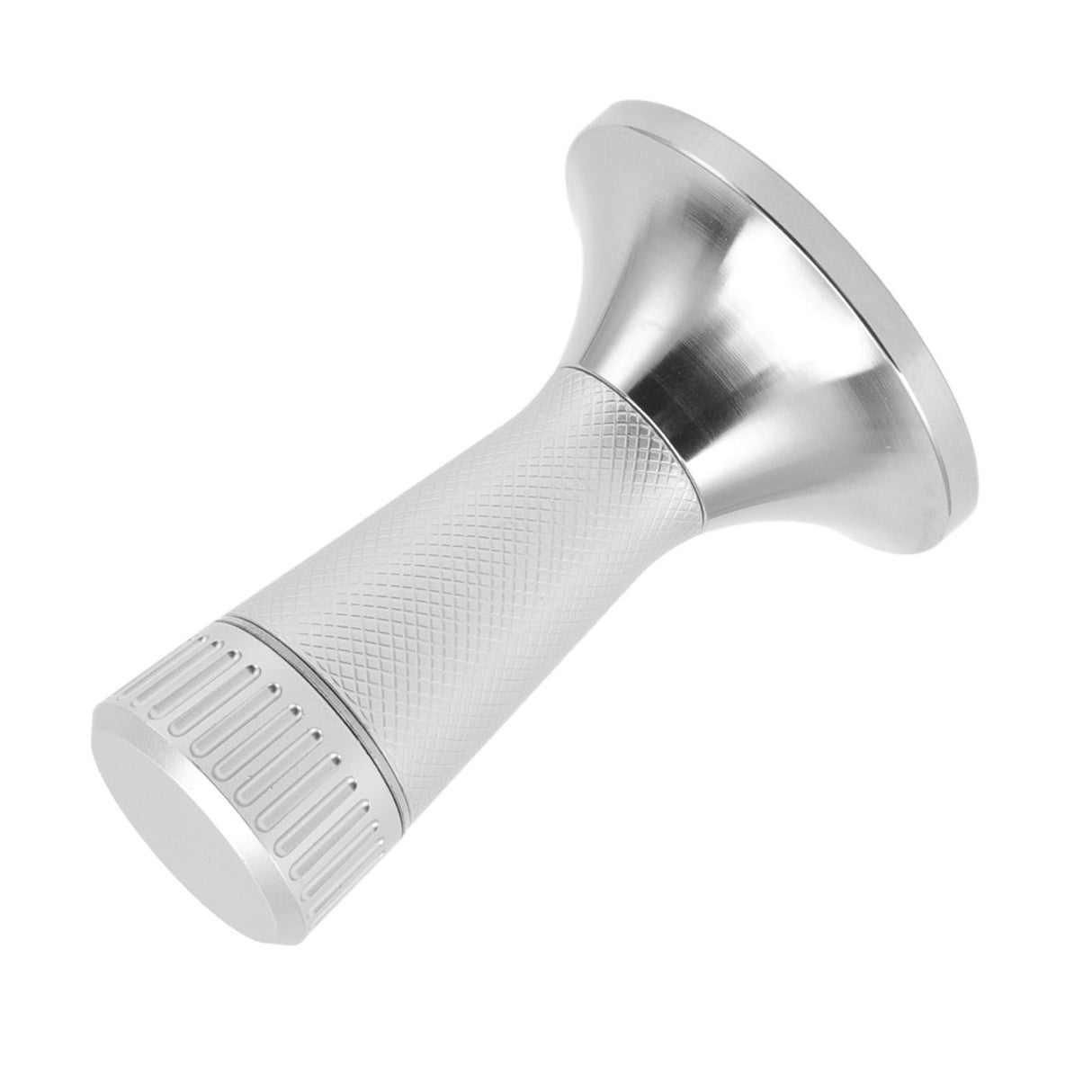 Coffee Tamper Stirrer Set Stainless Steel 2 in 1 58.3mm Coffee Tamper Distribution Needle for Kitchen Silver