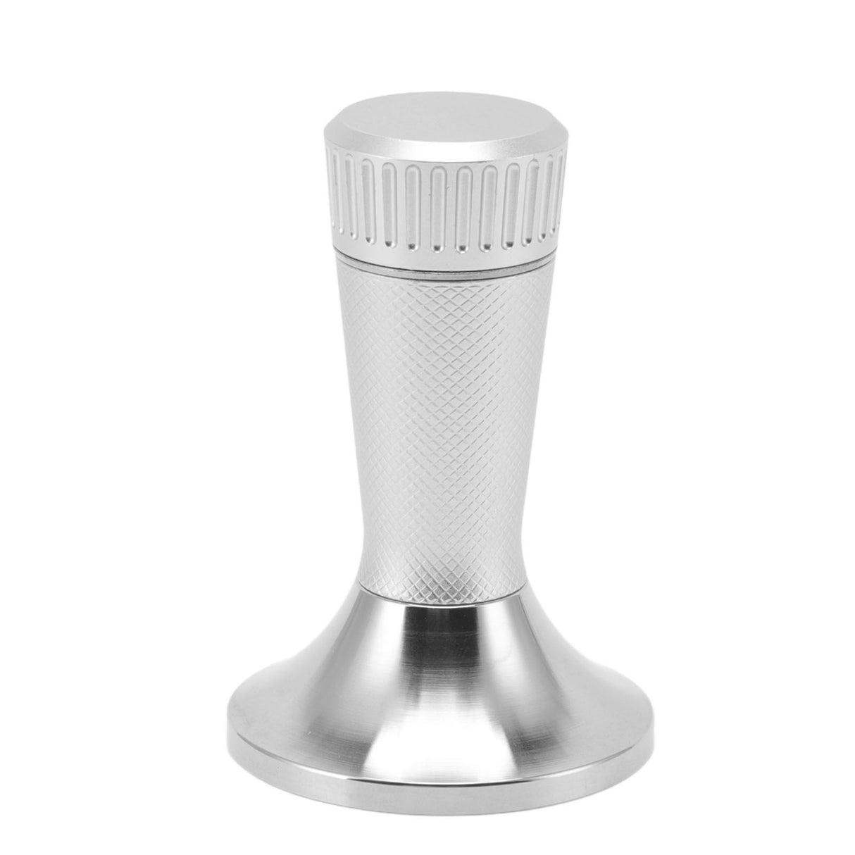 Coffee Tamper Stirrer Set Stainless Steel 2 in 1 58.3mm Coffee Tamper Distribution Needle for Kitchen Silver