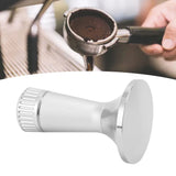 Coffee Tamper Stirrer Set Stainless Steel 2 in 1 58.3mm Coffee Tamper Distribution Needle for Kitchen Silver