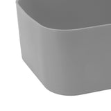 2Set Rectangular Fryer Silicone Pot Fryer Silicone Liners Rectangular Basket for Ninja DZ201 Foodi 8QT Grey
