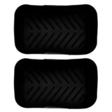 2 Sets Kitchen Fryer Silicone Basket and Mat Reusable Non Stick Rectangular Air Oven Accessories for Ninja DZ201 Foodi 8QT Black - 45-Degree Angle