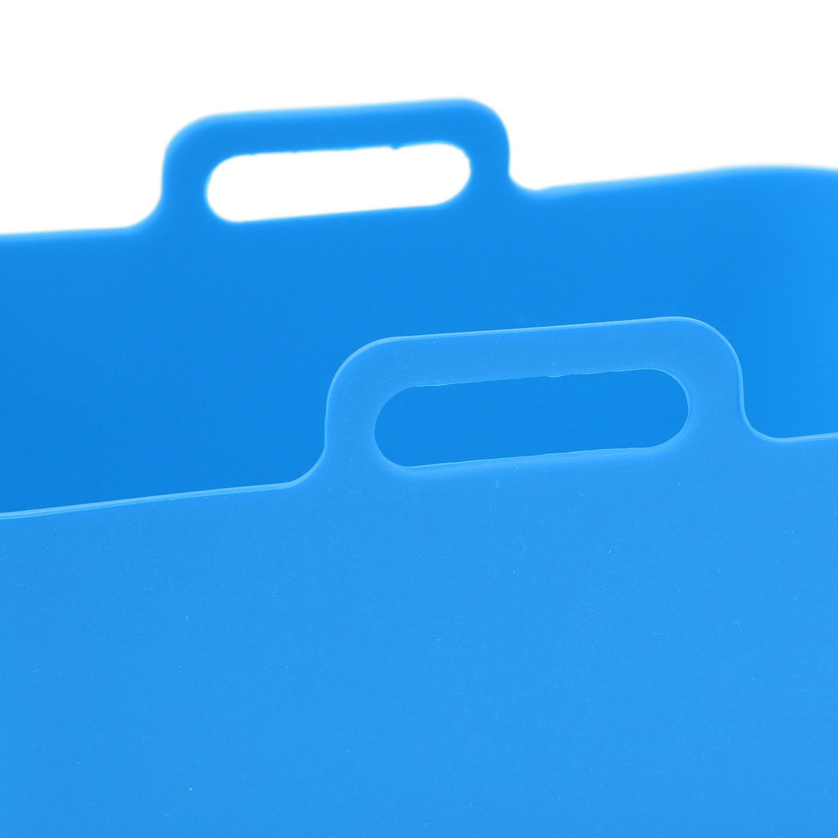 2 Sets Kitchen Fryer Silicone Basket and Mat Reusable Non Stick Rectangular Air Oven Accessories for Ninja DZ201 Foodi 8QT Blue