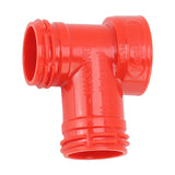 Beer Barrel Tee Adapter Plastic Carbonation Cap Tee Fitting Adapter Oxygen Free Brewing Soda PET Bottles Filling Cap 3 Way Adapter - Front View