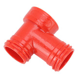 Beer Barrel Tee Adapter Plastic Carbonation Cap Tee Fitting Adapter Oxygen Free Brewing Soda PET Bottles Filling Cap 3 Way Adapter