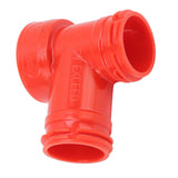 Beer Barrel Tee Adapter Plastic Carbonation Cap Tee Fitting Adapter Oxygen Free Brewing Soda PET Bottles Filling Cap 3 Way Adapter - Close-Up Angle