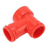 Beer Barrel Tee Adapter Plastic Carbonation Cap Tee Fitting Adapter Oxygen Free Brewing Soda PET Bottles Filling Cap 3 Way Adapter - Low Angle