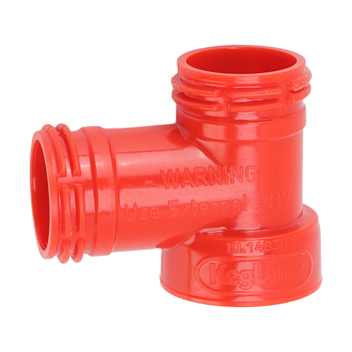 Beer Barrel Tee Adapter Plastic Carbonation Cap Tee Fitting Adapter Oxygen Free Brewing Soda PET Bottles Filling Cap 3 Way Adapter