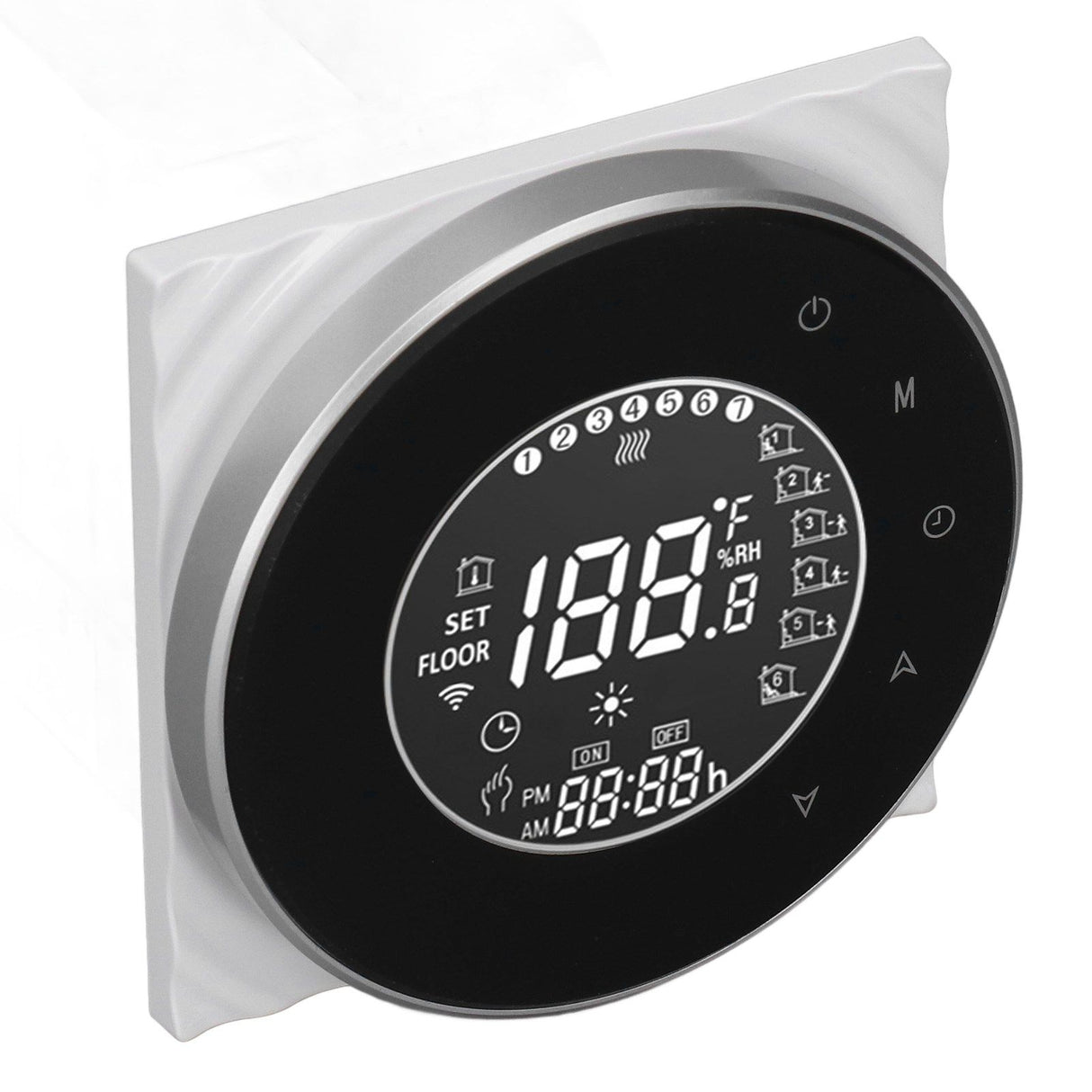 Smart Floor Heat Thermostat Voice Phone Control LCD Touch Screen WiFi Thermostat for Electric Heating Systems 95‑240VAC