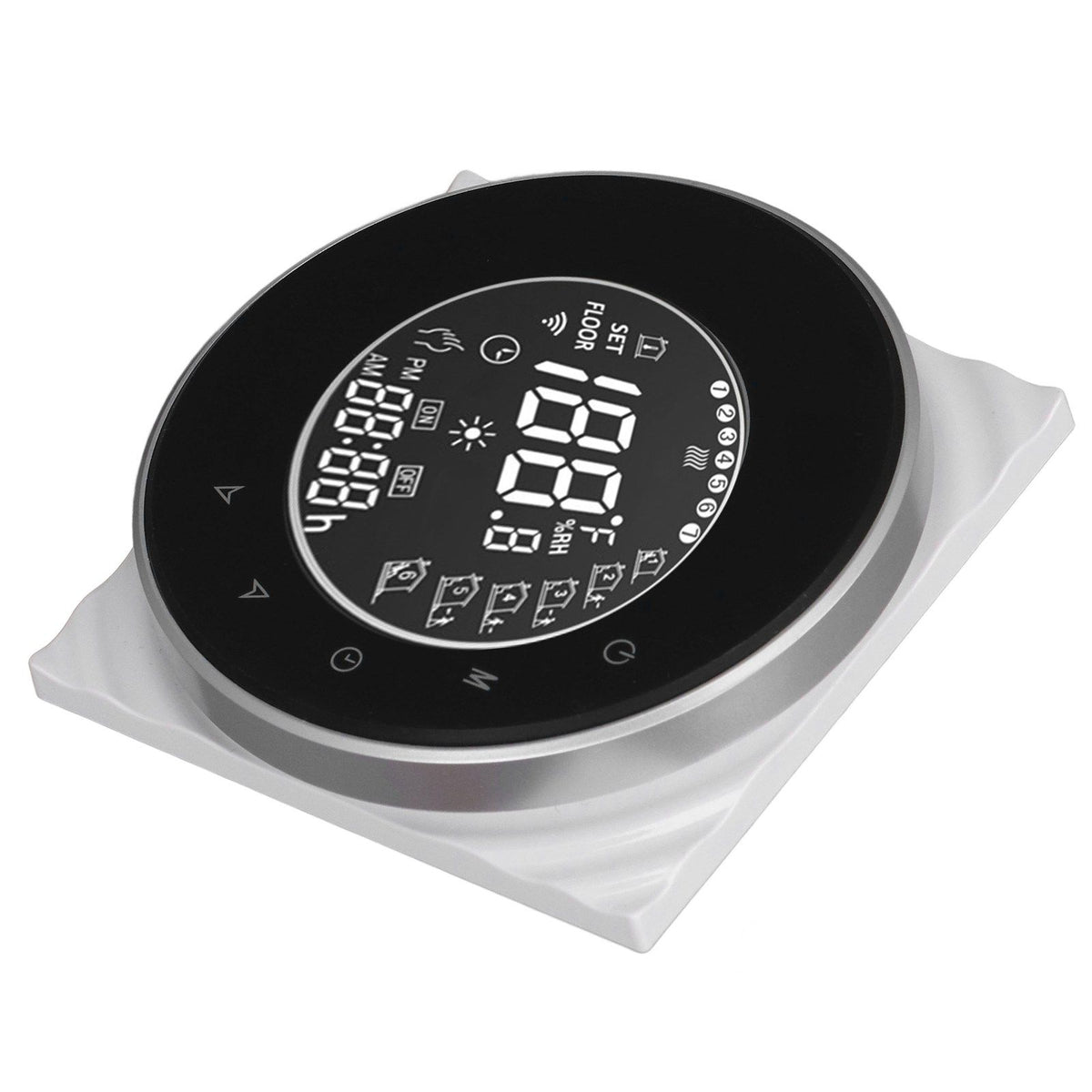 Smart Floor Heat Thermostat Voice Phone Control LCD Touch Screen WiFi Thermostat for Electric Heating Systems 95‑240VAC