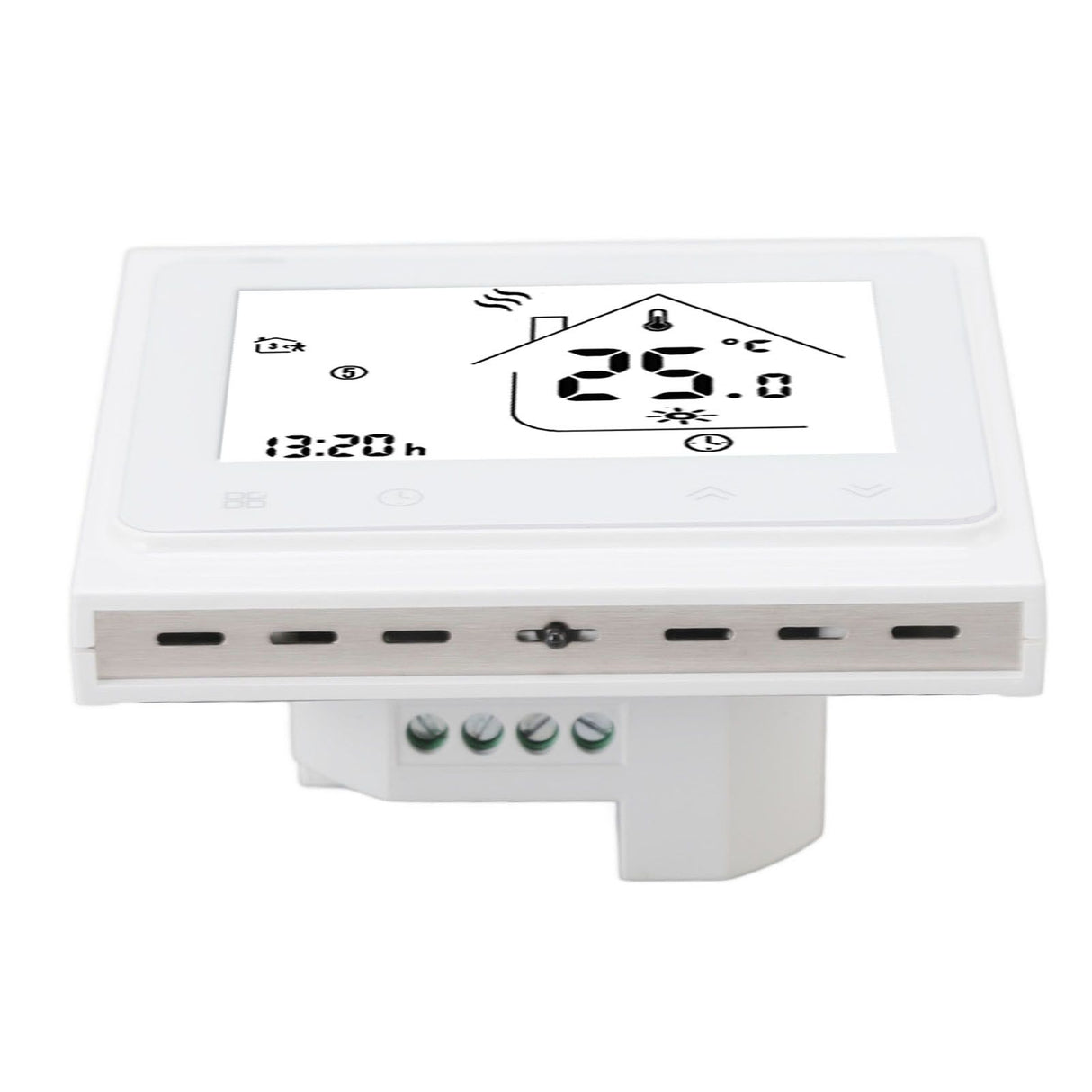 BHT 002GC Boiler Heating Programmable Thermostat Digital Touch Screen Thermostat with Large LCD Display Passive Output Temperature Controller 95‑240V