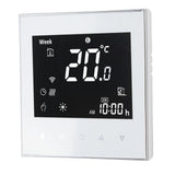 Smart Boiler Heating Thermostat WIFI APP Voice Control LCD Touch Screen Programmable White 95‑240V