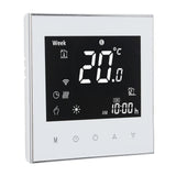 Smart Boiler Heating Thermostat WIFI APP Voice Control LCD Touch Screen Programmable White 95‑240V