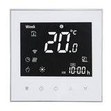 Smart Boiler Heating Thermostat WIFI APP Voice Control LCD Touch Screen Programmable White 95‑240V - Rear View
