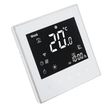 Smart Boiler Heating Thermostat WIFI APP Voice Control LCD Touch Screen Programmable White 95‑240V