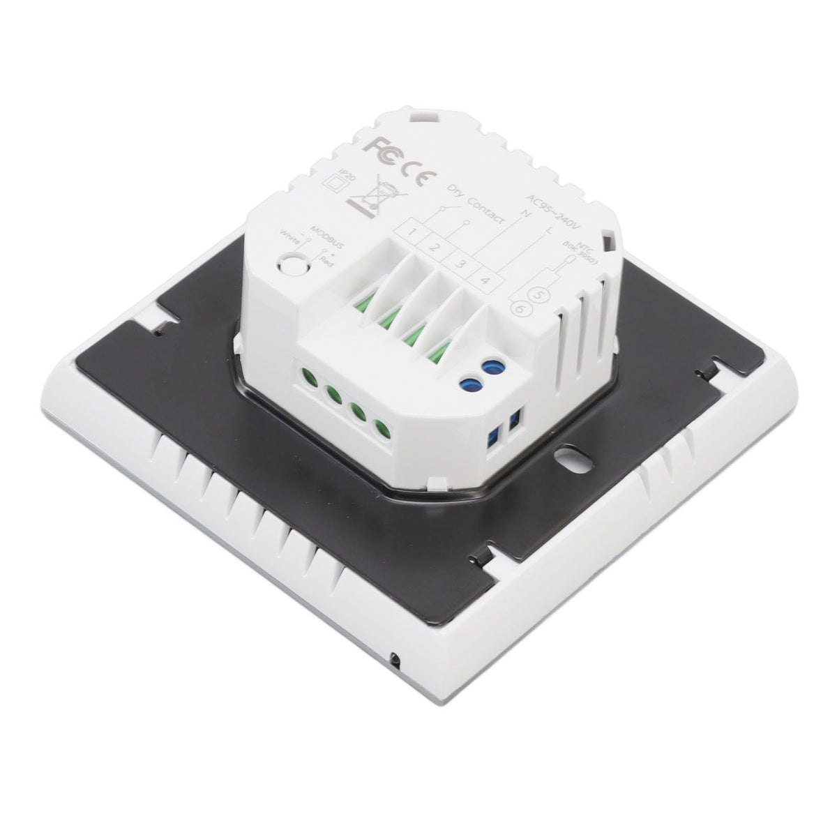 Smart Boiler Heating Thermostat WIFI APP Voice Control LCD Touch Screen Programmable White 95‑240V