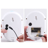 Wall Mounted Smart Soap Sensor with Indicator Light Touchless Automatic Induction Soap Dispenser Foam Type - Top-Down View