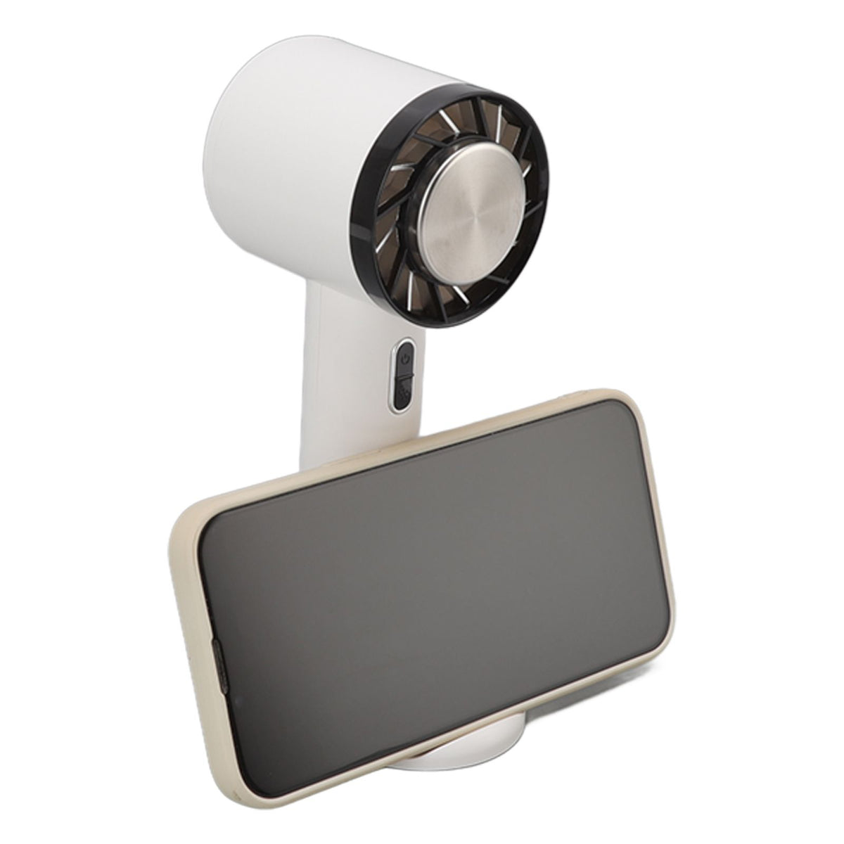 Hand Held Cooling Fan Portable USB Rechargeable Small Pocket Fan for Office Traveling White