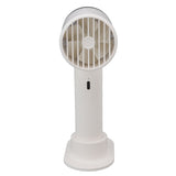 Hand Held Cooling Fan Portable USB Rechargeable Small Pocket Fan for Office Traveling White - 45-Degree Angle