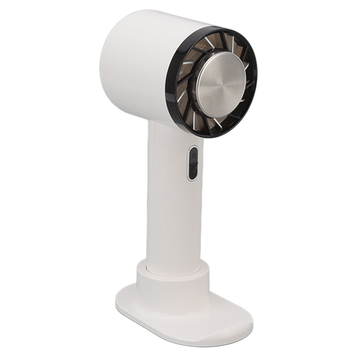 Hand Held Cooling Fan Portable USB Rechargeable Small Pocket Fan for Office Traveling White