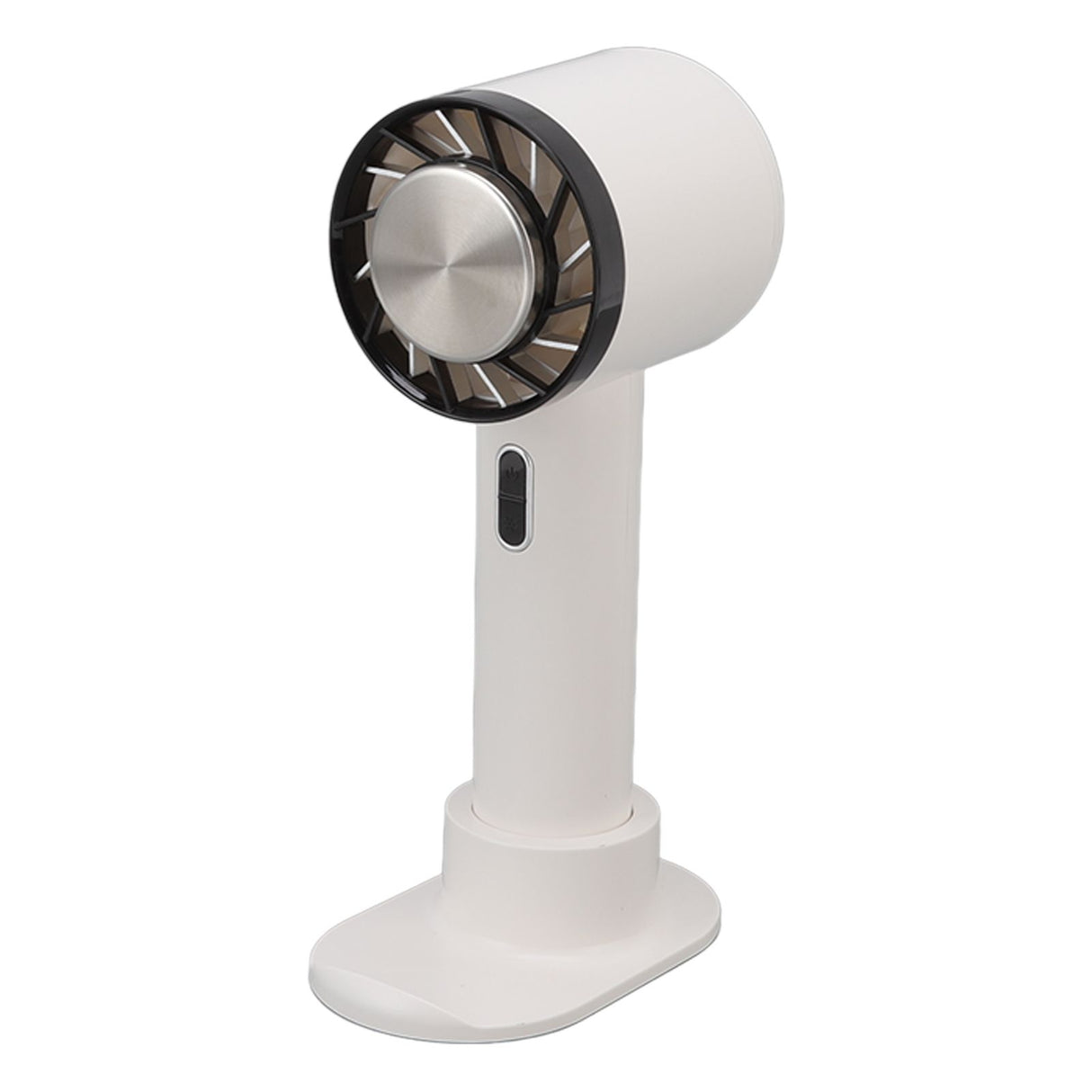 Hand Held Cooling Fan Portable USB Rechargeable Small Pocket Fan for Office Traveling White