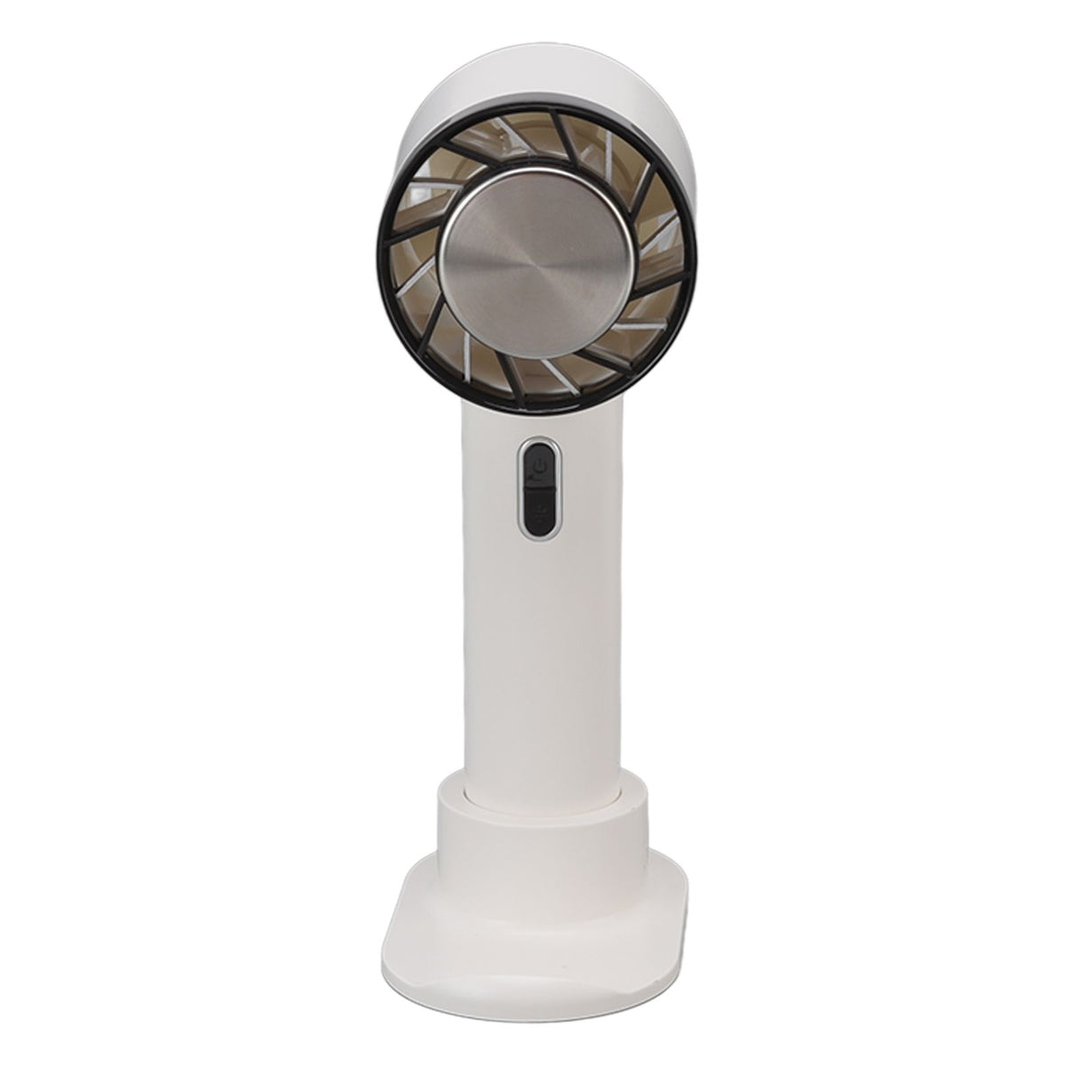 Hand Held Cooling Fan Portable USB Rechargeable Small Pocket Fan for Office Traveling White