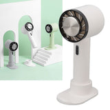 Hand Held Cooling Fan Portable USB Rechargeable Small Pocket Fan for Office Traveling White