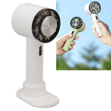 Hand Held Cooling Fan Portable USB Rechargeable Small Pocket Fan for Office Traveling White