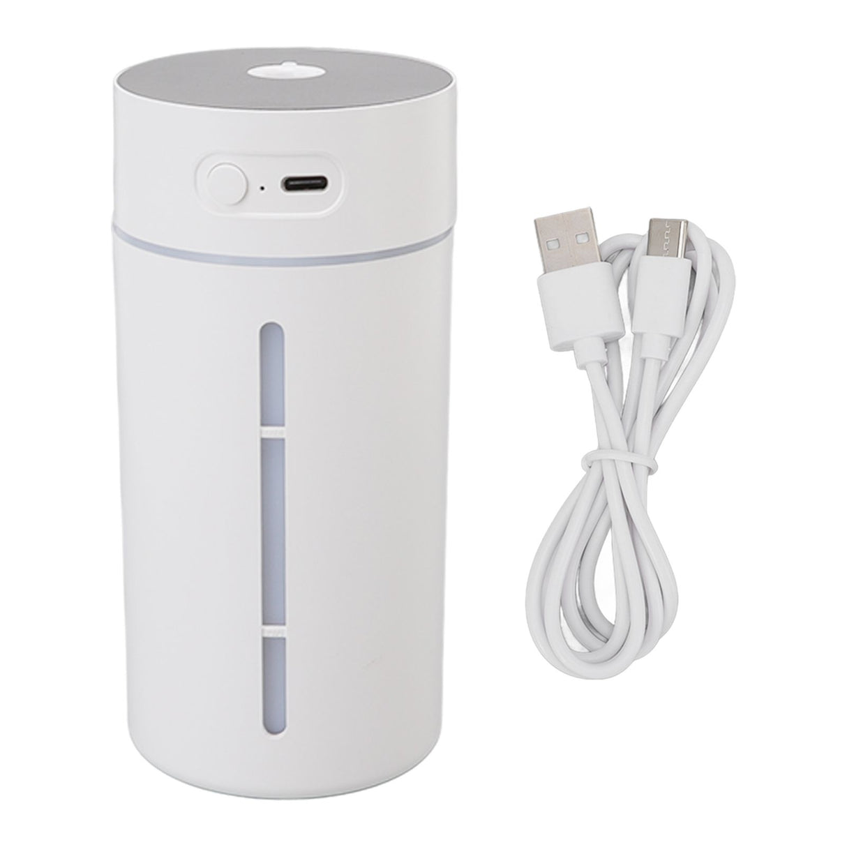 Mini Humidifier 250ml USB Charge Projector Light Cool Visible Water Level Desk Humidifier for Bedroom Office Car