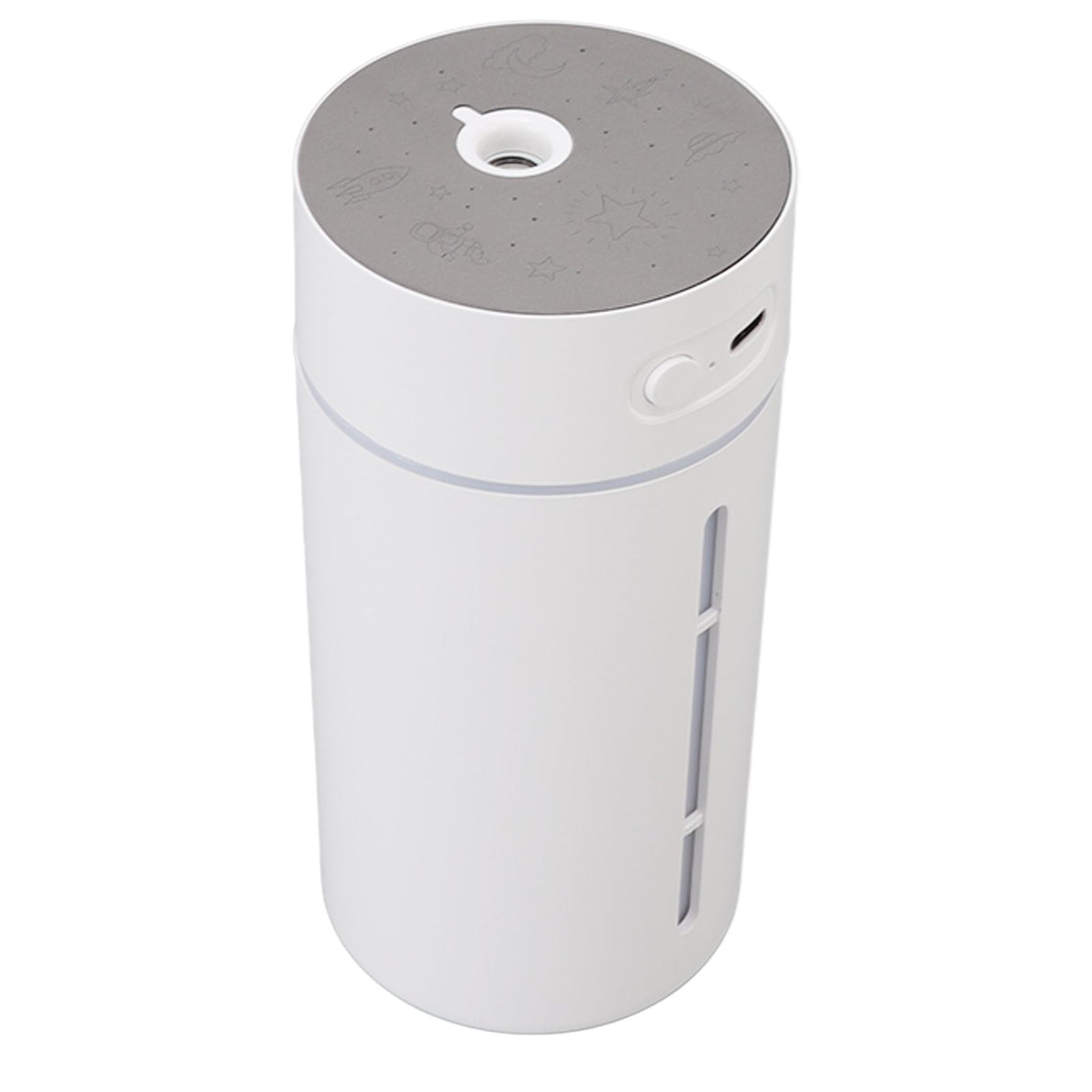 Mini Humidifier 250ml USB Charge Projector Light Cool Visible Water Level Desk Humidifier for Bedroom Office Car
