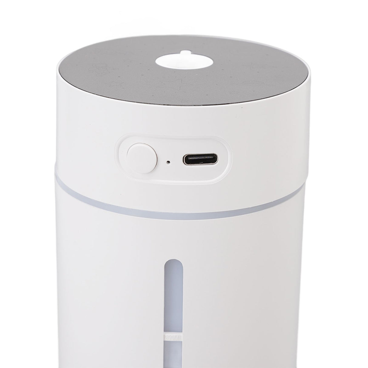 Mini Humidifier 250ml USB Charge Projector Light Cool Visible Water Level Desk Humidifier for Bedroom Office Car
