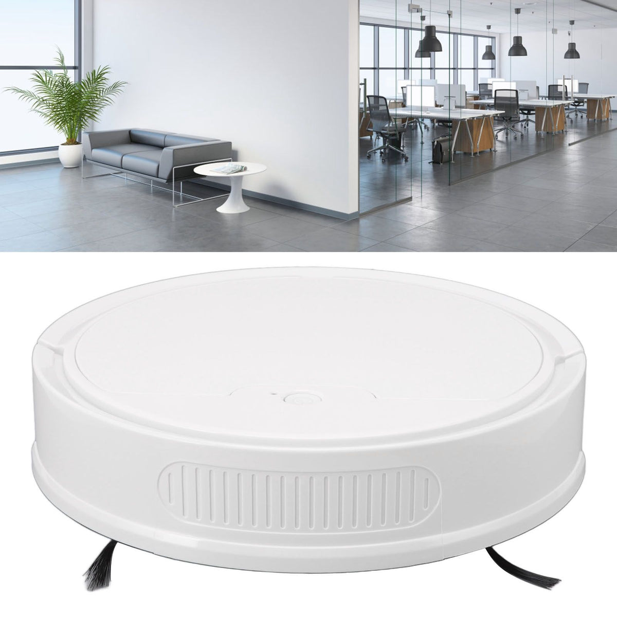 3 in 1 Robot Vacuum Cleaner Smart APP Remote Control 2000Pa Strong Suction USB Charging Sweeping Robot for Home White