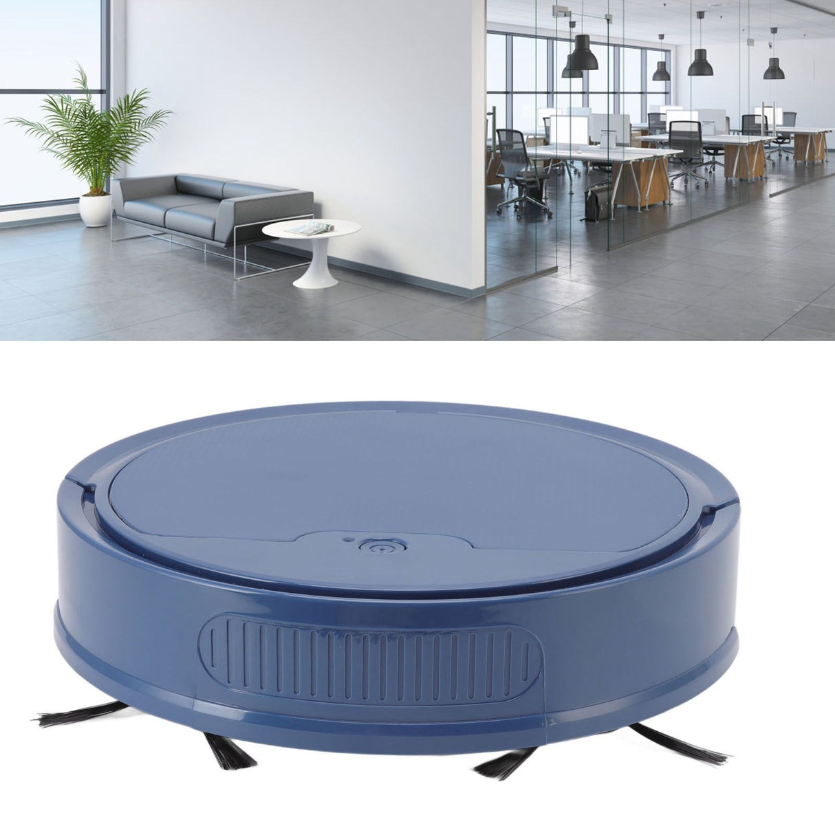 3 in 1 Robot Vacuum Cleaner Smart APP Remote Control 2000Pa Strong Suction USB Charging Sweeping Robot for Home Blue