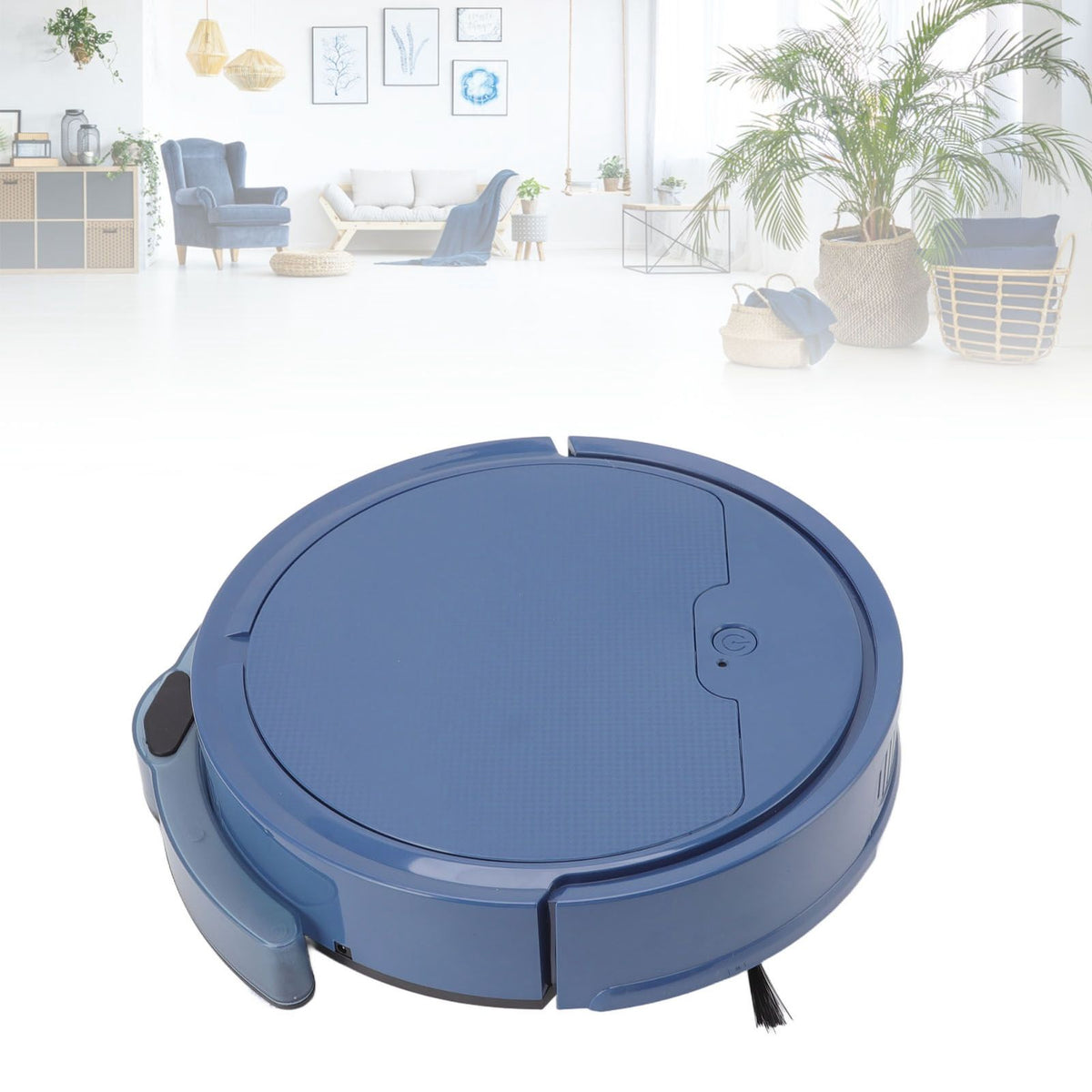 3 in 1 Robot Vacuum Cleaner Smart APP Remote Control 2000Pa Strong Suction USB Charging Sweeping Robot for Home Blue