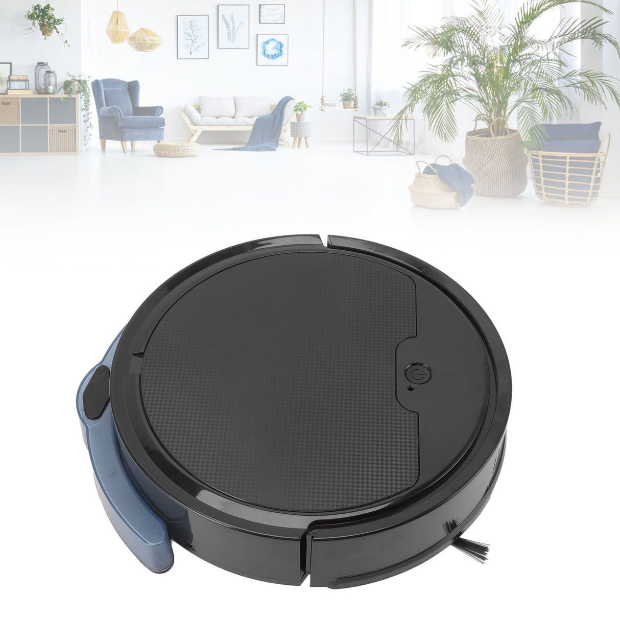3 in 1 Robot Vacuum Cleaner Smart APP Remote Control 2000Pa Strong Suction USB Charging Sweeping Robot for Home Black