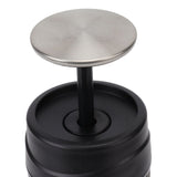 Maual Hand Coffee Maker Portable Travel Coffee Machine Compatible Ground Coffee and Coffee Capsule for Outdoor Black - Extra Image