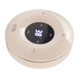 Electric Gua Sha Scrapping Massager USB Charging Multi Function Physical Gua Sha Massager with Heat and Suction for Home Apricot Yellow - Rear View