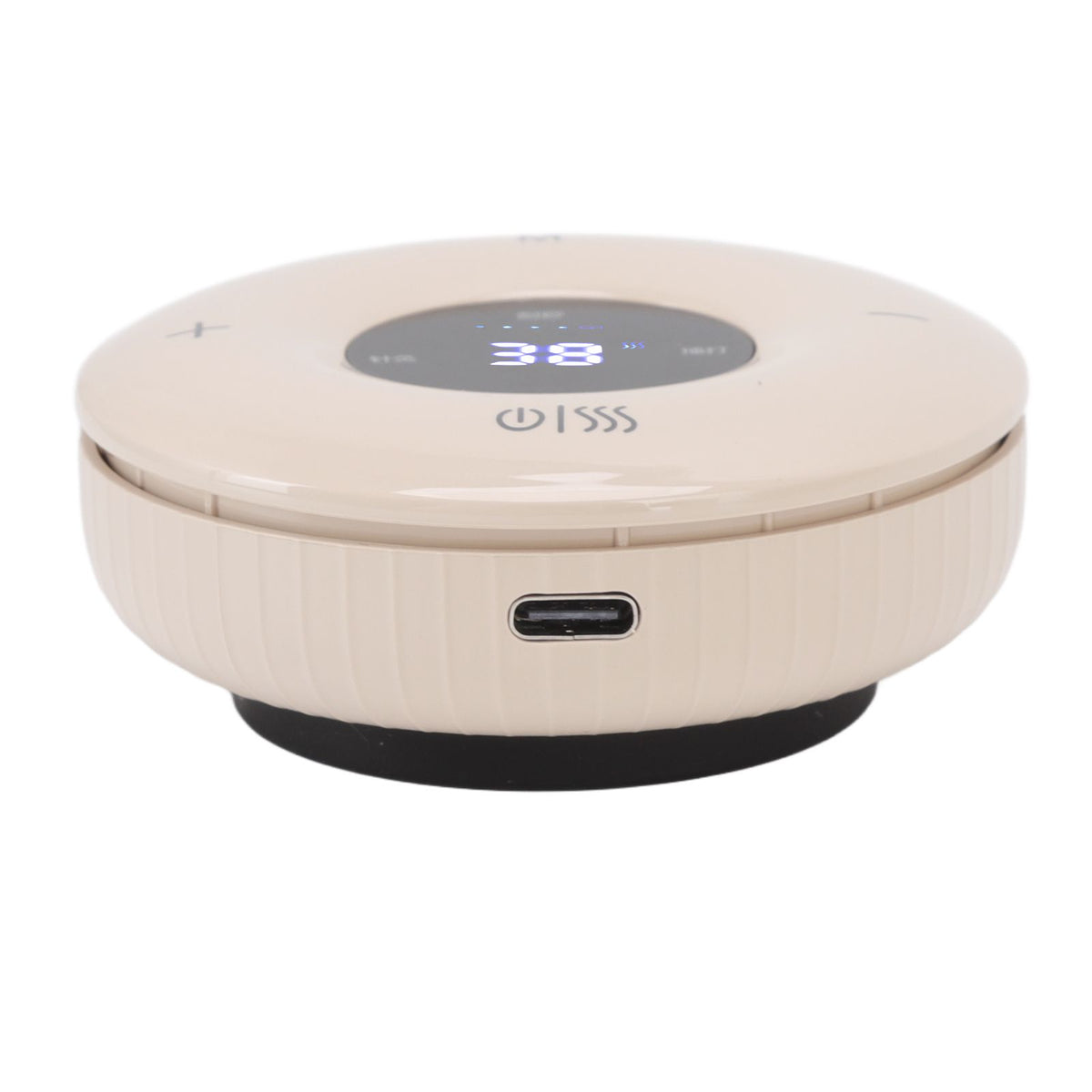 Electric Gua Sha Scrapping Massager USB Charging Multi Function Physical Gua Sha Massager with Heat and Suction for Home Apricot Yellow