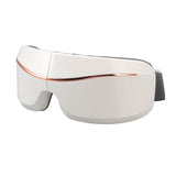 Eye Massager Smart Bluetooth Heating Vibration USB Charging Eye Massage Machine for Home Dorm White - Front View