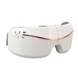 Eye Massager Smart Bluetooth Heating Vibration USB Charging Eye Massage Machine for Home Dorm White - Top-Down View